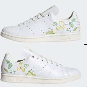 Peter Pan and Tinker Bell Stan Stan Smith Unisex Sneakers _ Adidas Disney shoes